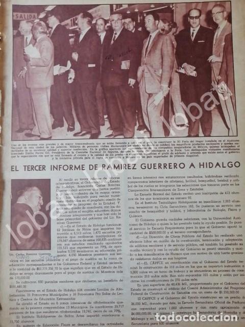 Collectionnisme d'affiches: CARTEL ANTIGUO ORIGINAL DE 3ER INFORME DE CARLOS RAMIREZ GUERRERO