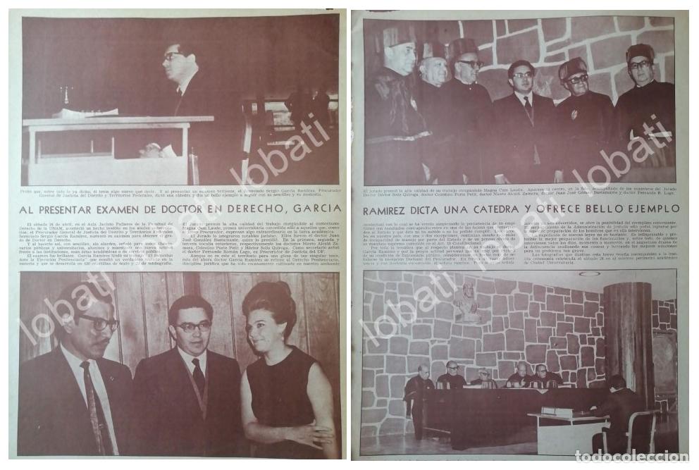 Collectionnisme d'affiches: CARTEL ANTIGUO ORIGINAL DE SERGIO GARCIA RAMIREZ , EXAMEN DOCTORADO 1971