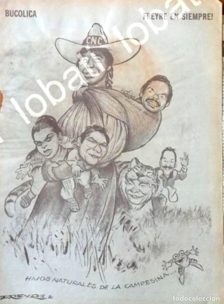 Collectionnisme d'affiches: CARTEL ANTIGUO ORIGINAL DE CARICATURA RETRO.. RAFAEL FREYRE. LA C.N.C 1986