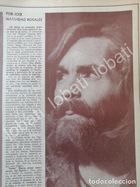 Collectionnisme d'affiches: CARTEL ANTIGUO ORIGINAL DE CHARLES MANSON 1969/ NATIVIDAD ROSALES