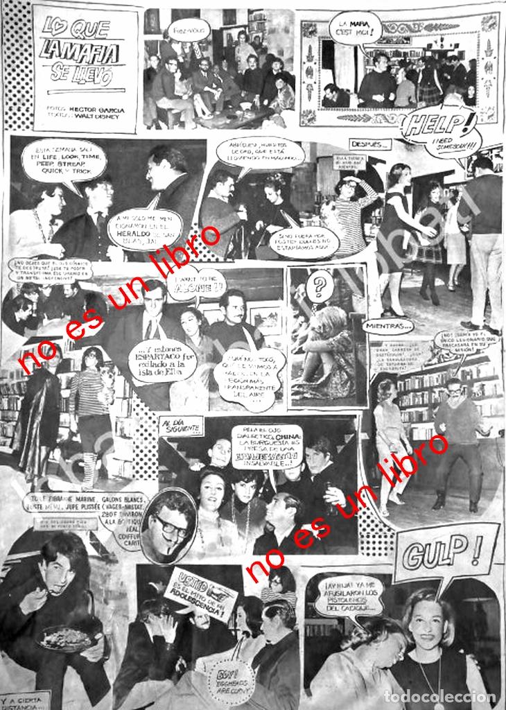 Poster collecting: CARTEL ANTIGUO ORIGINAL DE RARA MINI NOVELA DE CARLOS FUENTES, LO QUE LA MAFIA SE LLEVO