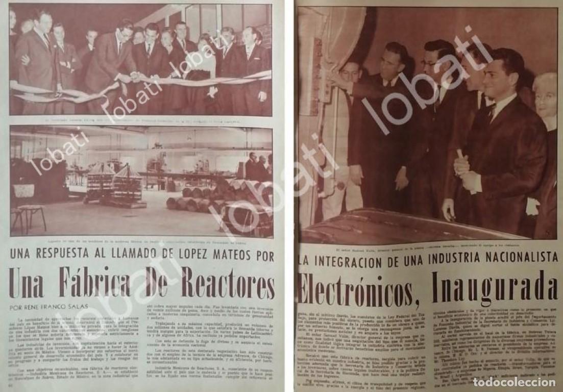 Poster collecting: CARTEL ANTIGUO ORIGINAL DE INAUGURAN MANUFACTURERA DE REACTORES S.A 1964
