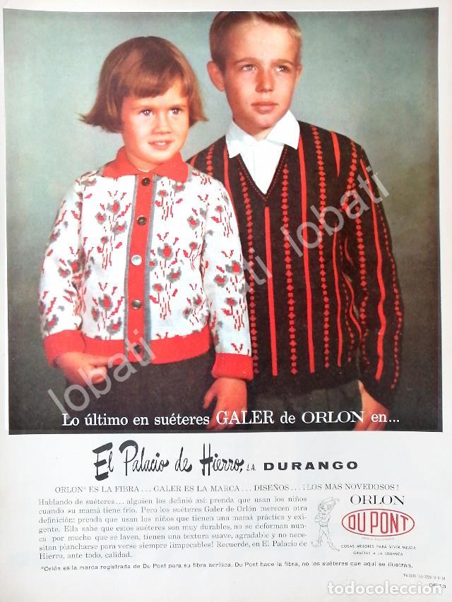 Poster collecting: CARTEL ANTIGUO ORIGINAL DE TIENDA EL PALACIO DE HIERRO DURANGO /341