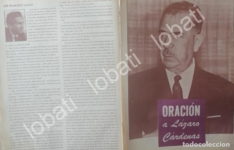 Poster collecting: CARTEL ANTIGUO ORIGINAL DE MUERTE DE LAZARO CARDENAS, 1970. F. JULIAO