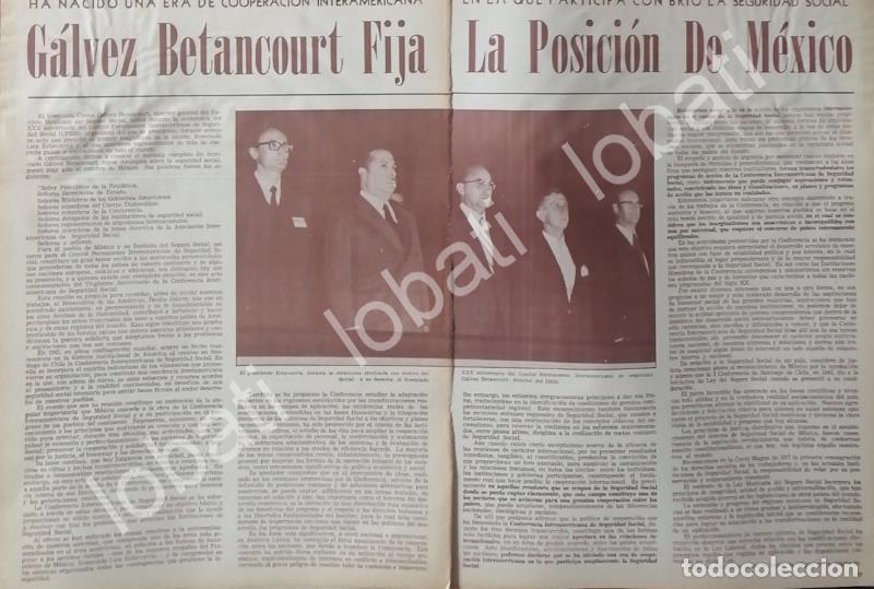 Poster collecting: CARTEL ANTIGUO ORIGINAL DE CARLOS GALVEZ BETANCOURT Y EL IMSS 1972