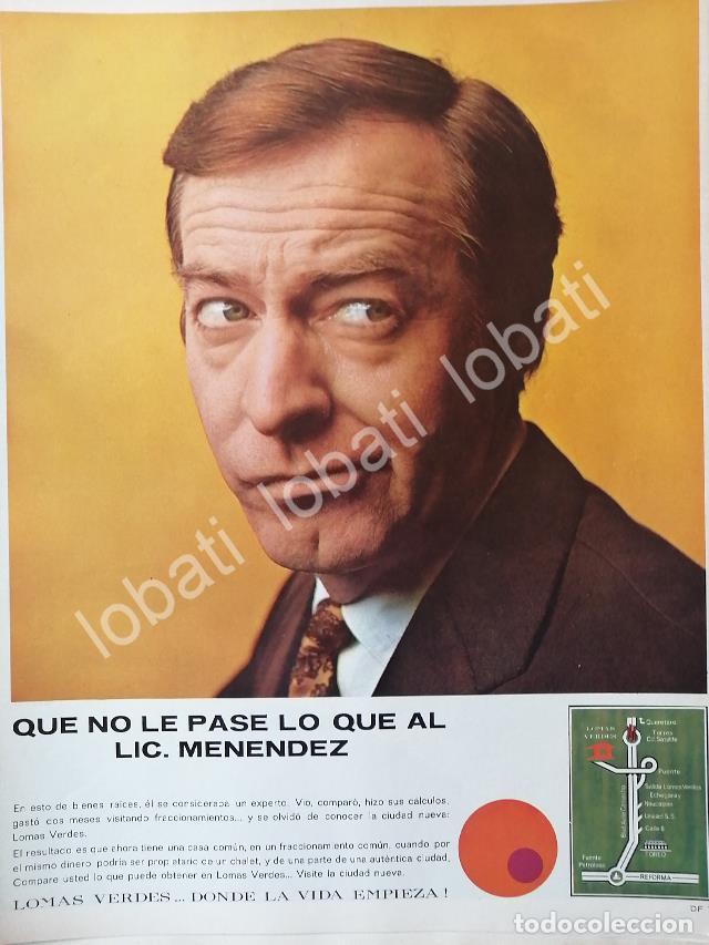 Poster collecting: CARTEL ANTIGUO ORIGINAL DE INICIOS DE LA COLONIA LOMAS VERDES 1969 D.F /346