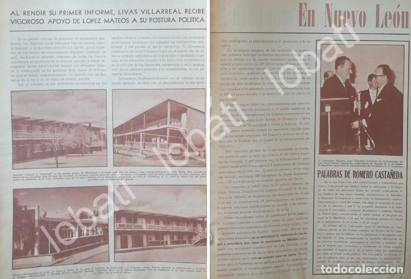 Poster collecting: CARTEL ANTIGUO ORIGINAL DE 1ER INFORME, EDUARDO LIVAS VILLARREAL 1962 /PLT