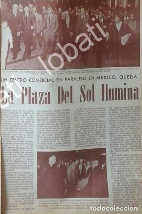 Poster collecting: CARTEL ANTIGUO ORIGINAL DE LUIS ECHEVERRIA INAUGURA PLAZA DEL SOL, GDL 1969
