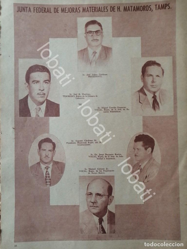 Sammeln von Plakaten: CARTEL ANTIGUO ORIGINAL DE JUNTA DE MEJORAS, MATAMOROS 1955