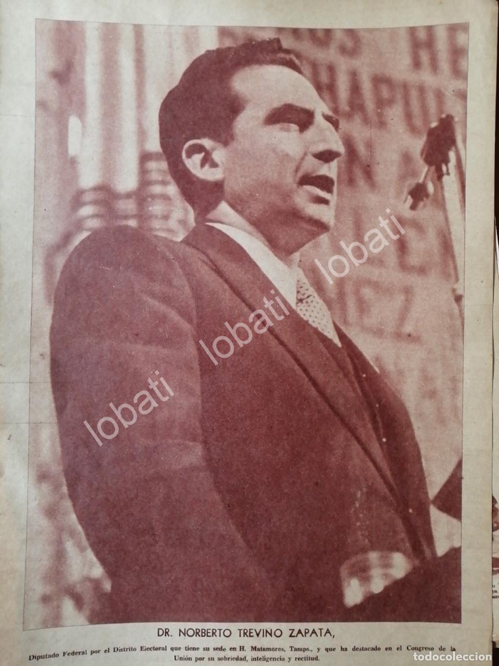 Sammeln von Plakaten: CARTEL ANTIGUO ORIGINAL DE DIPUTADO. NORBERTO TREVI&Ntilde;O ZAPATA 1955