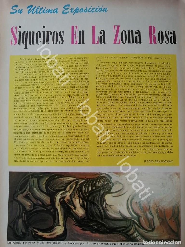 Sammeln von Plakaten: CARTEL ANTIGUO ORIGINAL DE EXPOSICION ALFARO SIQUEIROS ZONA ROSA 1960s