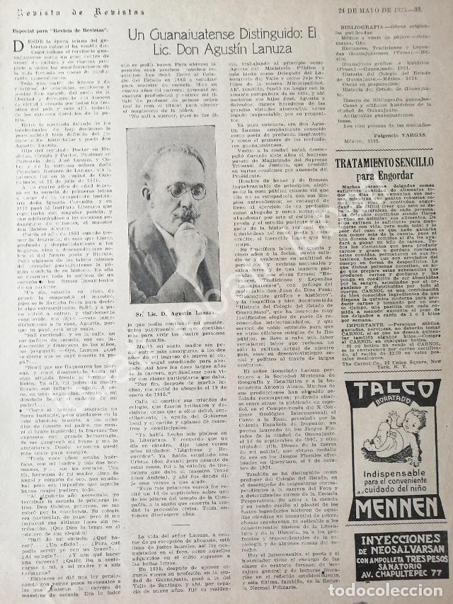 Collectionnisme d'affiches: CARTEL ANTIGUO ORIGINAL DE DON AGUSTIN LANUZA ROMERO 1925 / ECT /FEP