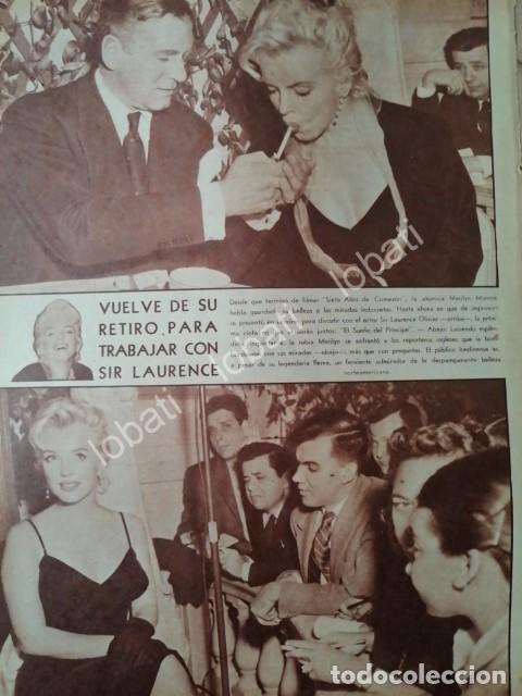 Sammeln von Plakaten: CARTEL ANTIGUO ORIGINAL DE MARILYN MONROE Y SIR LAURENCE 1956
