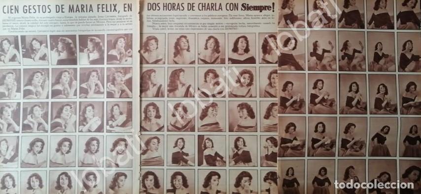 Sammeln von Plakaten: CARTEL ANTIGUO ORIGINAL DE 100 GESTOS DE MARIA FELIX 1956