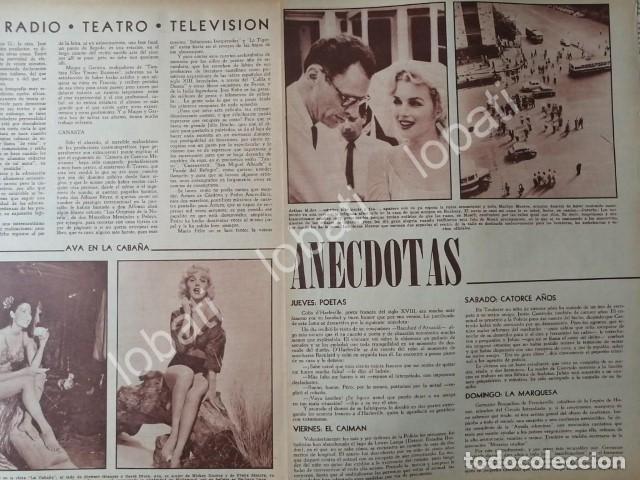 Sammeln von Plakaten: CARTEL ANTIGUO ORIGINAL DE BODA DE MARILYN MONROE Y ARTHUR MILLER 56