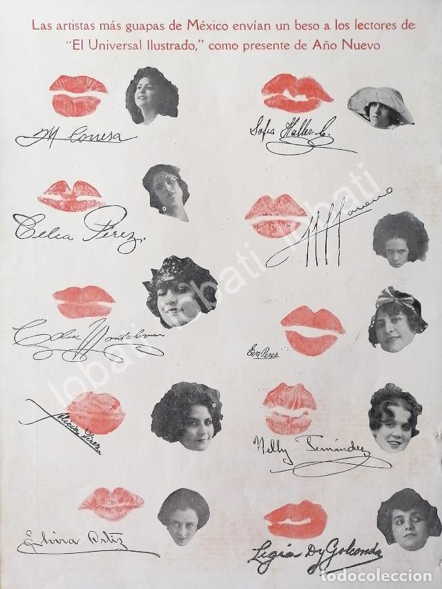 Sammeln von Plakaten: CARTEL ANTIGUO ORIGINAL DE FIRMAS Y BESOS DE LAS ARTISTAS DE 1922 MARIA CONESA Y OTRAS