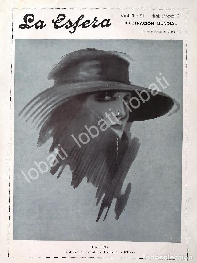 Sammeln von Plakaten: PORTADA ANTIGUA ORIGINAL DE FEDERICO RIBAS 1921 / ARTE