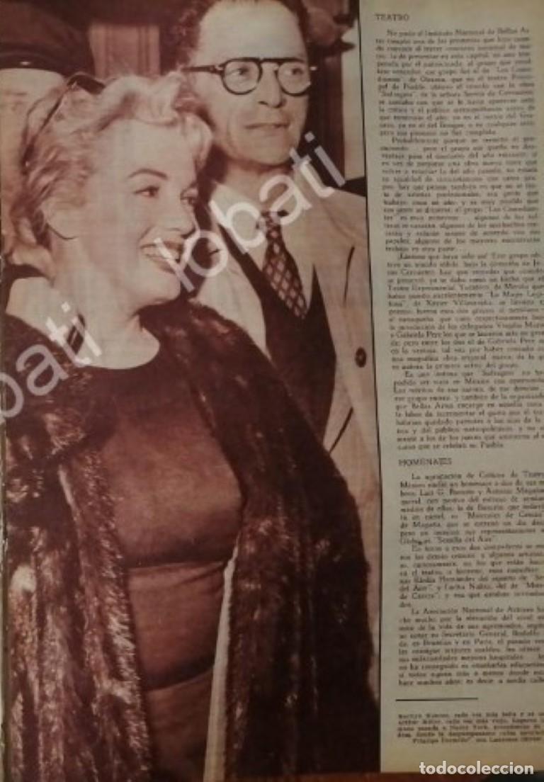 Sammeln von Plakaten: CARTEL ANTIGUO ORIGINAL DE MARILYN MONROE Y ARTHUR MILLER LONDRES 56