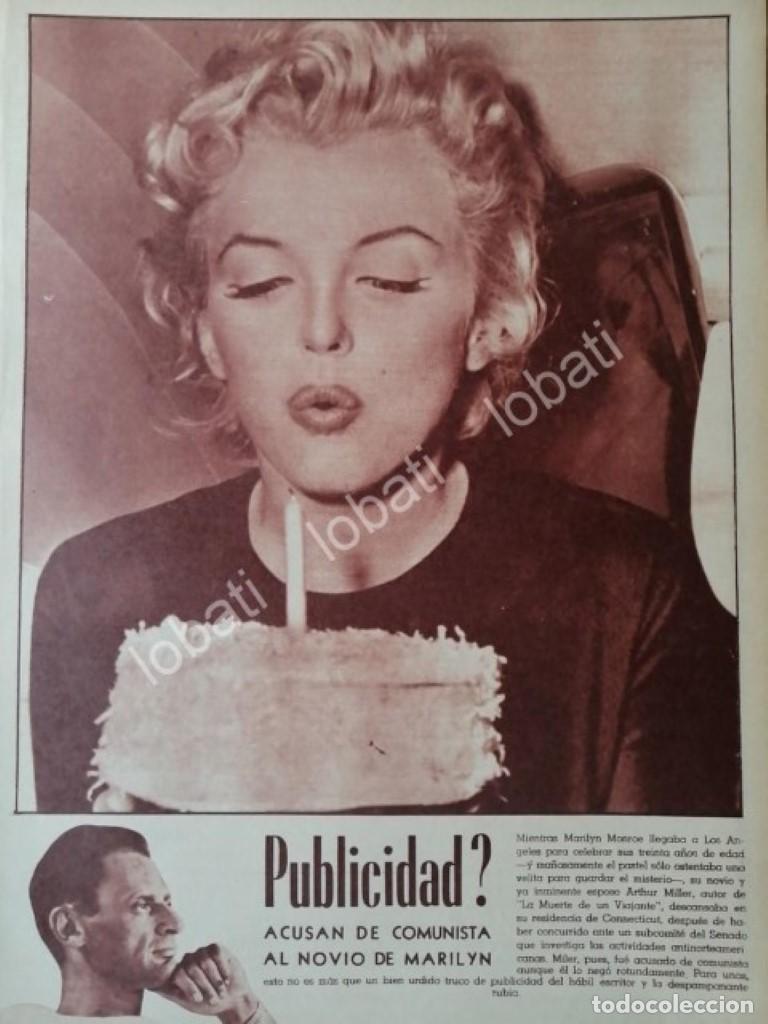 Sammeln von Plakaten: CARTEL ANTIGUO ORIGINAL DE MARILYN MONROE CUMPLE 30 A&Ntilde;OS 1956