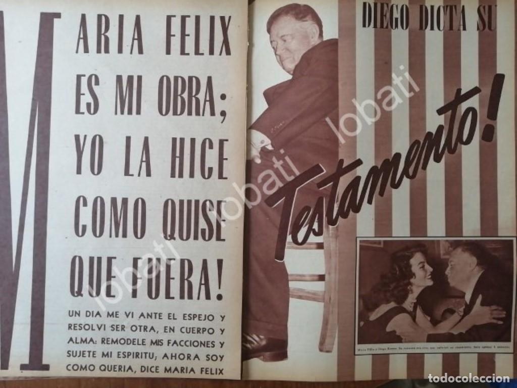 Sammeln von Plakaten: CARTEL ANTIGUO ORIGINAL DE MARIA FELIX Y DIEGO RIVERA 1956