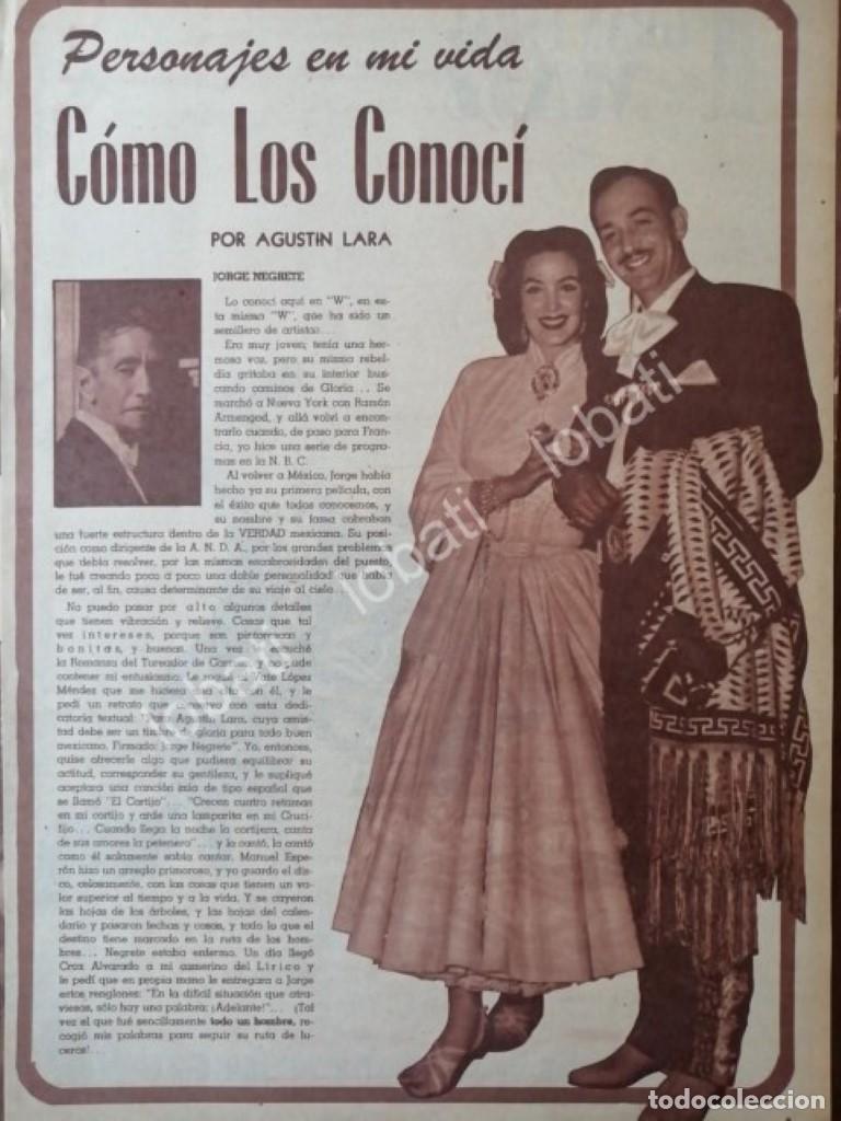 Sammeln von Plakaten: CARTEL ANTIGUO ORIGINAL DE AGUSTIN LARA, MARIA FELIX Y JORGE NEGRETE 1957