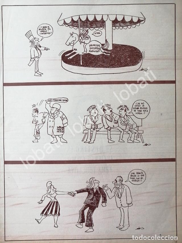 Sammeln von Plakaten: CARTEL ANTIGUO ORIGINAL DE CARICATURA VINTAGE DE RIUS. POLITICA INTERNACIONAL 1966