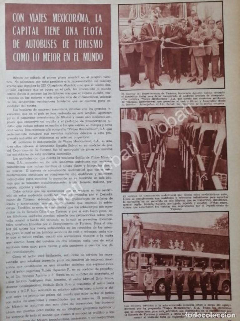 Sammeln von Plakaten: CARTEL ANTIGUO ORIGINAL DE INAUGURAN EMPRESA VIAJES MEXICORAMA S.A 1968