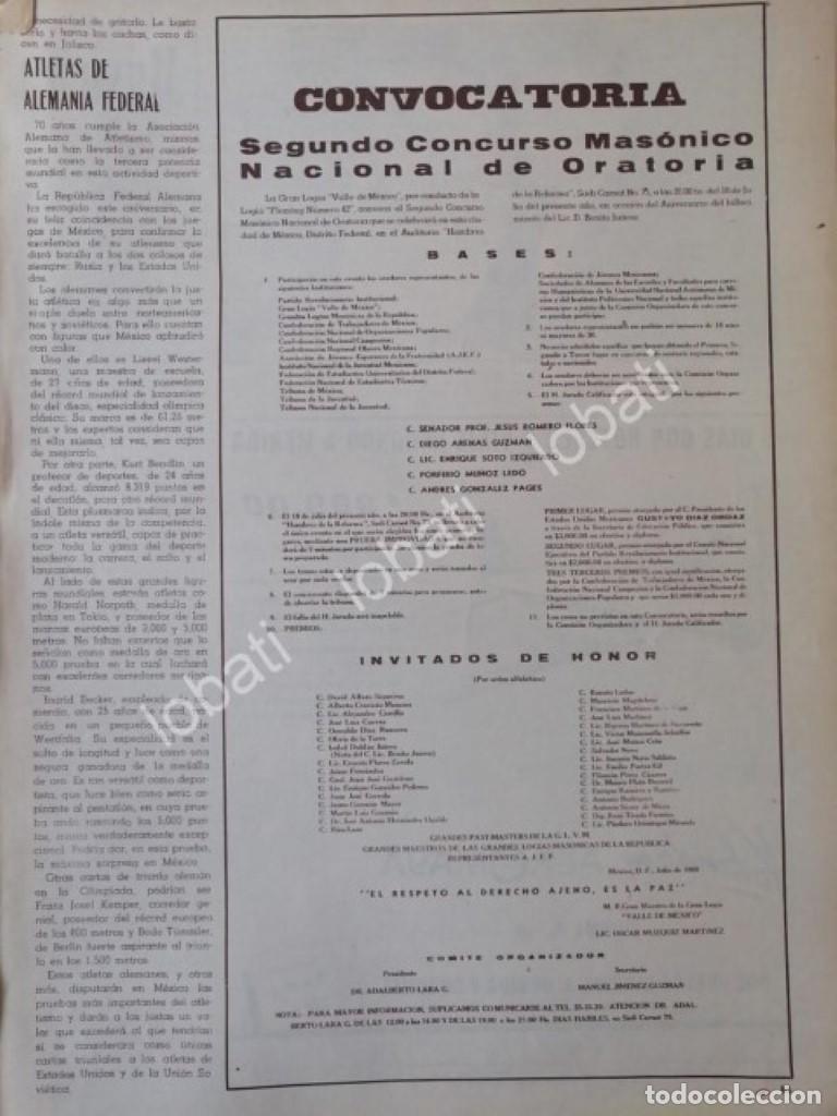 Sammeln von Plakaten: CARTEL ANTIGUO ORIGINAL DE 2DO CONCURSO MASONICO DE ORATORIA 1968