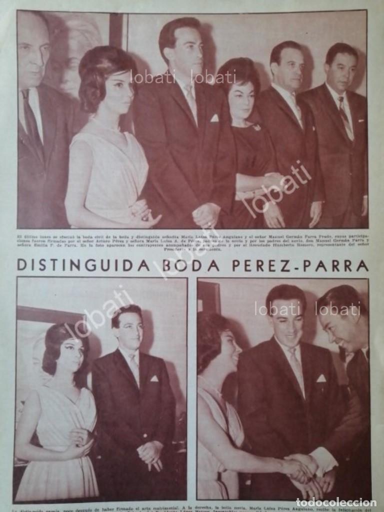 Coleccionismo de carteles: CARTEL ANTIGUO ORIGINAL DE BODA. MANUEL GERMAN PARRA PRADO 1962