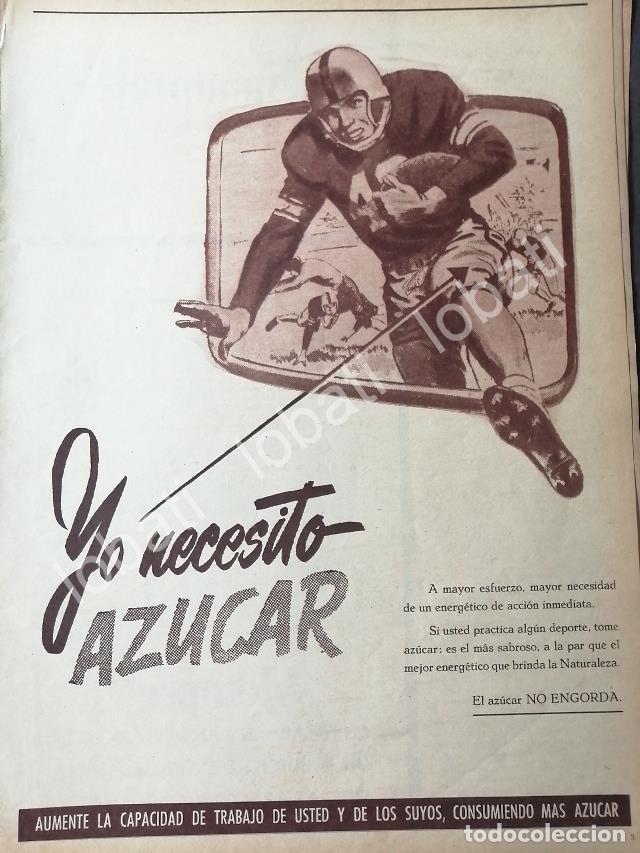 Coleccionismo de carteles: CARTEL ANTIGUO ORIGINAL DE CAMPA&Ntilde;A NACIONAL DE CONSUMO DE AZUCAR 1955 / 389