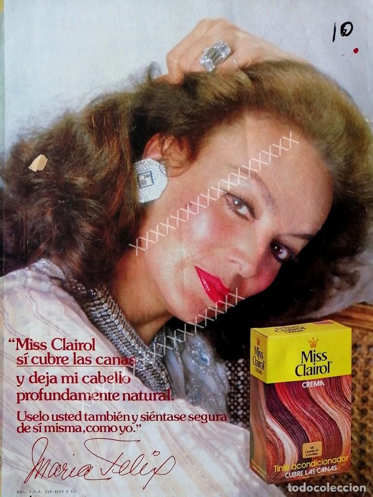 Coleccionismo de carteles: CARTEL ANTIGUO ORIGINAL DE . MARIA FELIX. Y MISS CLEIROL 1983