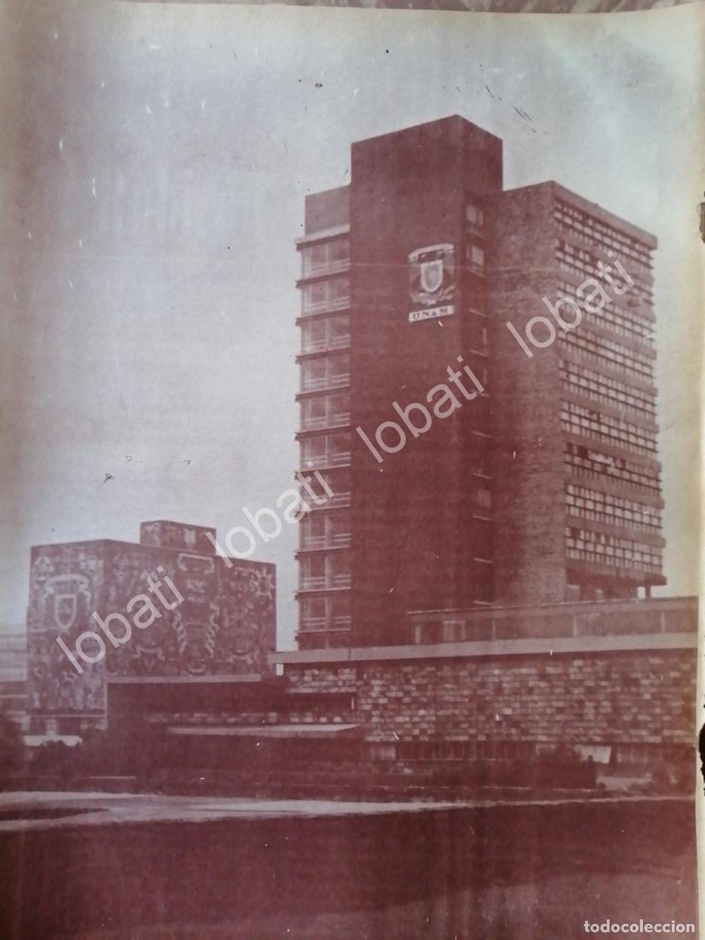 Collectionnisme d'affiches: CARTEL ANTIGUO ORIGINAL DE . UNAM. TORRE DE RECTORIA 1974