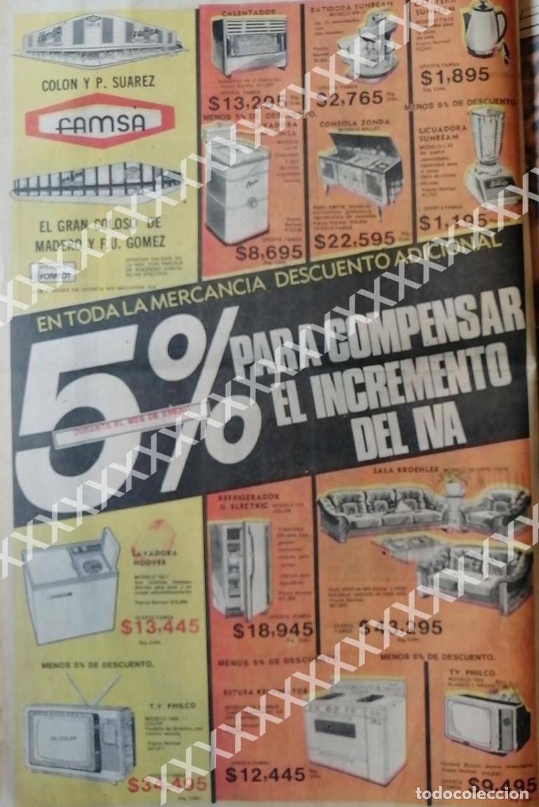 Collectionnisme d'affiches: CARTEL ANTIGUO ORIGINAL DE MUEBLERIAS FAMSA 1983 MONTERREY