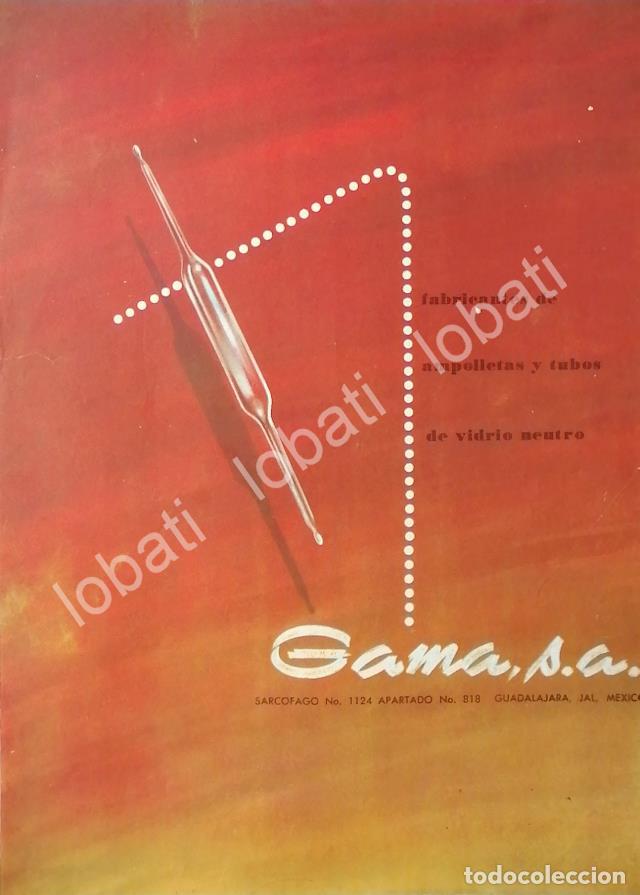 Collectionnisme d'affiches: CARTEL ANTIGUO ORIGINAL DE LABORATORIOS GAMA S.A FARMACEUTICA 1956 /415 SUPER RARO