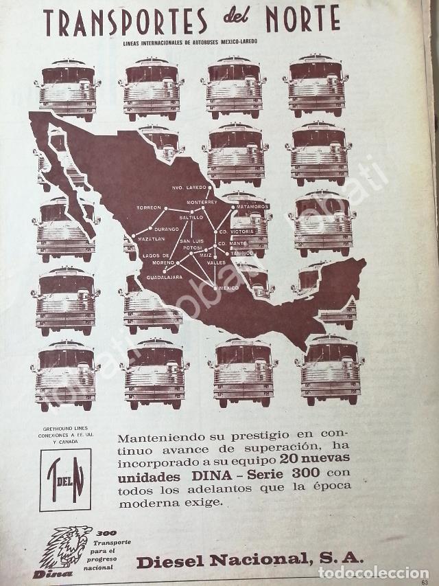 Collectionnisme d'affiches: CARTEL ANTIGUO ORIGINAL DE DINA & TRANSPORTES DEL NORTE 1966 /420