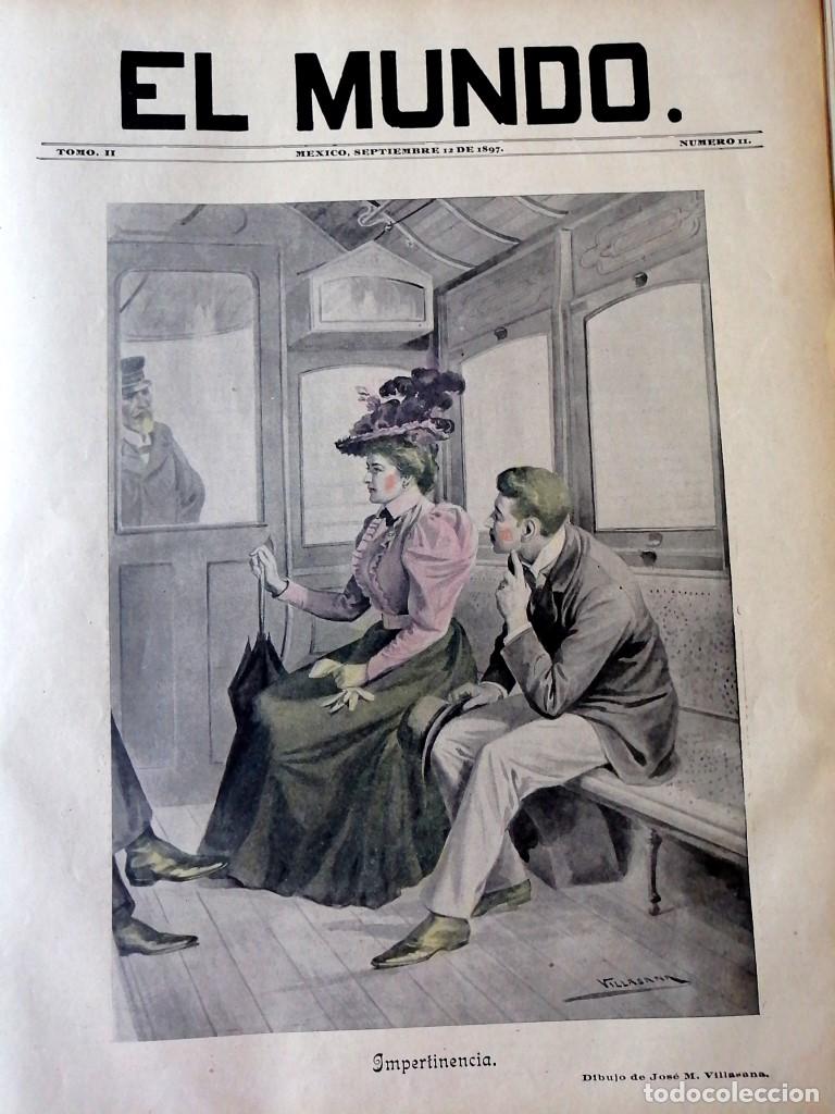Collectionnisme d'affiches: PORTADA ANTIGUA ORIGINAL 1897 JOSE Ma VILLASANA, IMPERTINENCIA