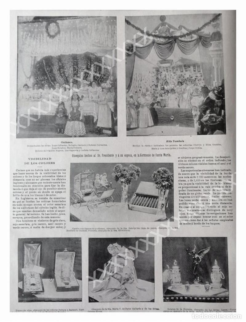 Colecionismo de cartazes: CARTEL ANTIGUO ORIGINAL DE 1897 KERMESSE EN SANTA MONICA D.F