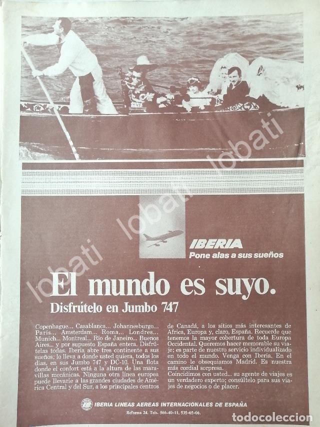 Colecionismo de cartazes: CARTEL ANTIGUO ORIGINAL DE AEROLINAS AEROMEXICO 1974 ESTRENA AVION JUMBO 747 /439
