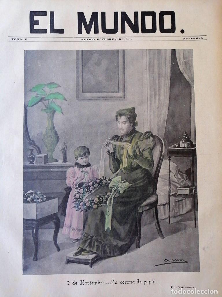 Colecionismo de cartazes: PORTADA ANTIGUA ORIGINAL 1897 DE JOSE Ma. VILLASANA. 2 NOV