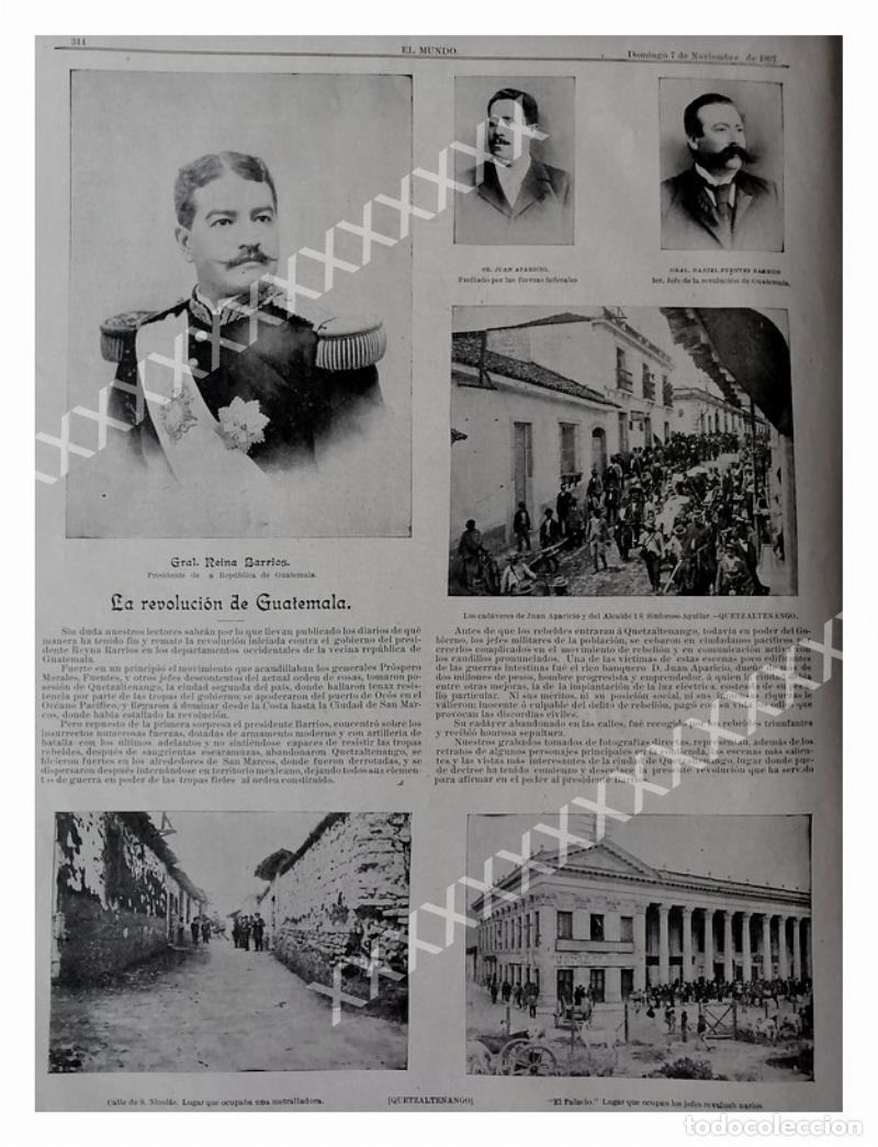 Colecionismo de cartazes: CARTEL ANTIGUO ORIGINAL DE . 1897 REVOLUCION EN GUATEMALA