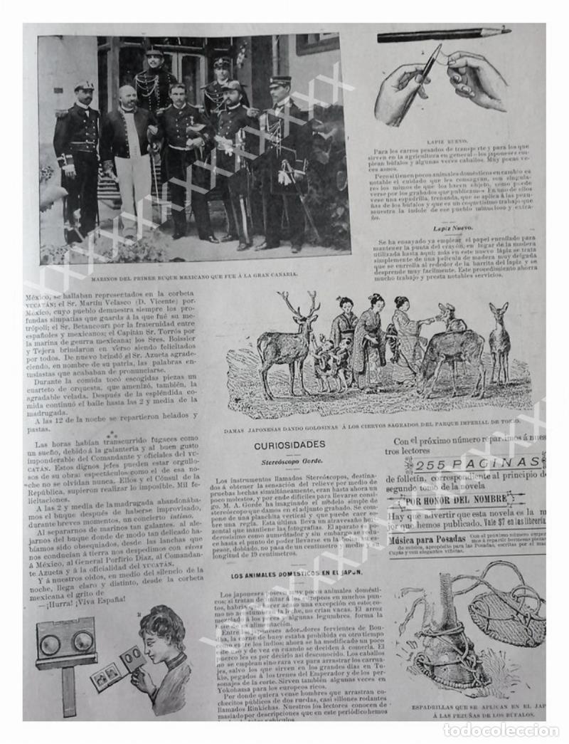 Sammeln von Plakaten: CARTEL ANTIGUO ORIGINAL DE 1897 TRIPULACION DE LA CORBETA YUCATAN