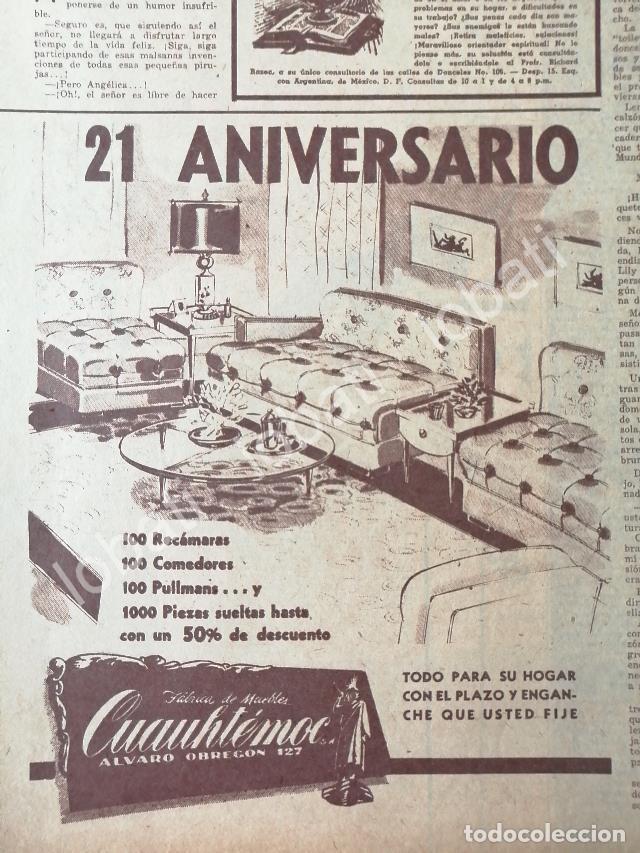 Sammeln von Plakaten: CARTEL ANTIGUO ORIGINAL DE MUEBLERIA CUAUHTEMOC, (ALVARO OBREGON 127 D.F) 1950s /458