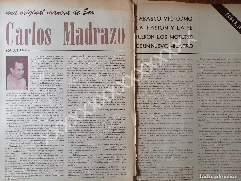 Sammeln von Plakaten: CARTEL ANTIGUO ORIGINAL DE . ENTREVISTA A CARLOS MADRAZO 60s