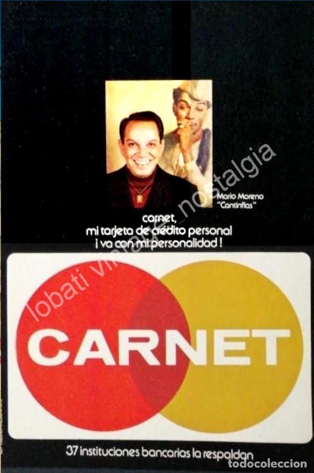 Coleccionismo de carteles: CARTEL ANTIGUO ORIGINAL DE CANTINFLAS Y TARJETA DE CREDITO CARNET 1978 /157 /FEP MEDIANO