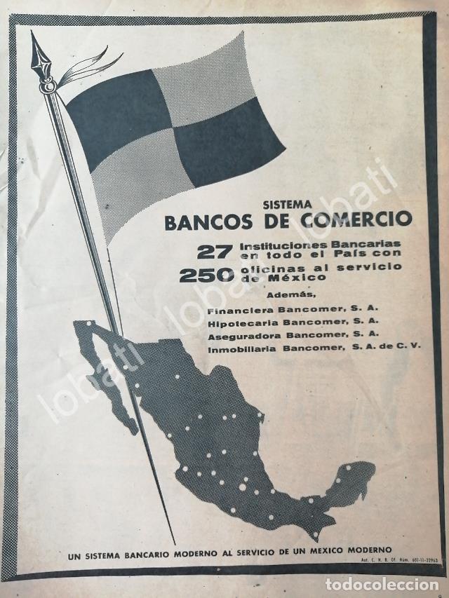 Sammeln von Plakaten: CARTEL ANTIGUO ORIGINAL DE BANCO BANCOMER 1959 /158