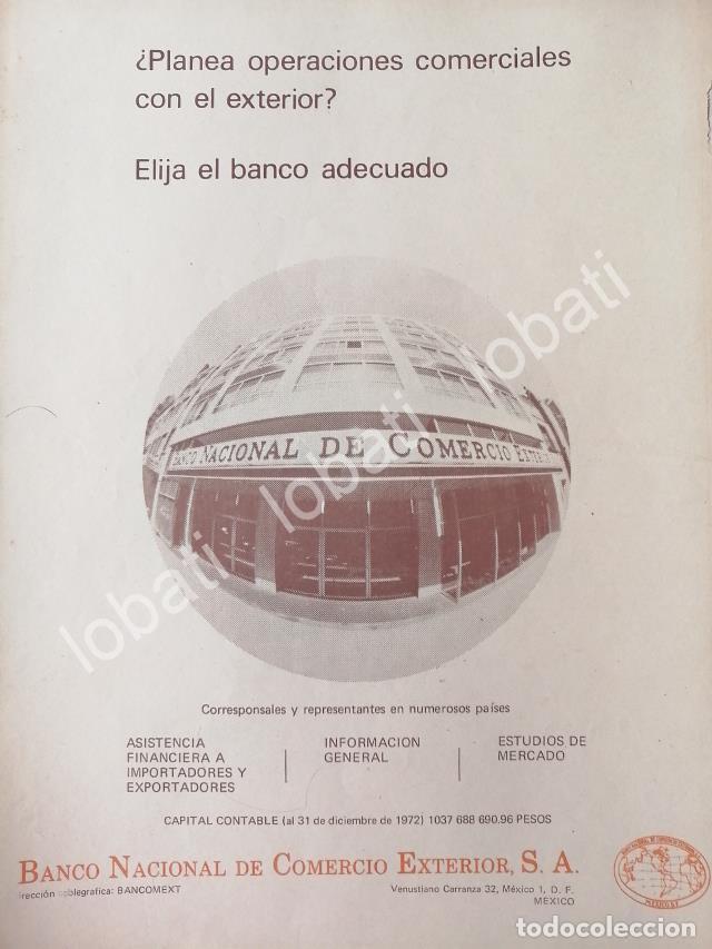 Sammeln von Plakaten: CARTEL ANTIGUO ORIGINAL DE BANCO NACIONAL DE COMERCIO EXTERIOR ( BANCOMEXT) 1972 /162
