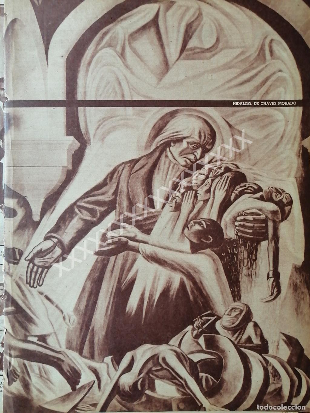 Sammeln von Plakaten: CARTEL ANTIGUO ORIGINAL DE , MURAL DE TOMAS CHAVEZ MORADO 1956