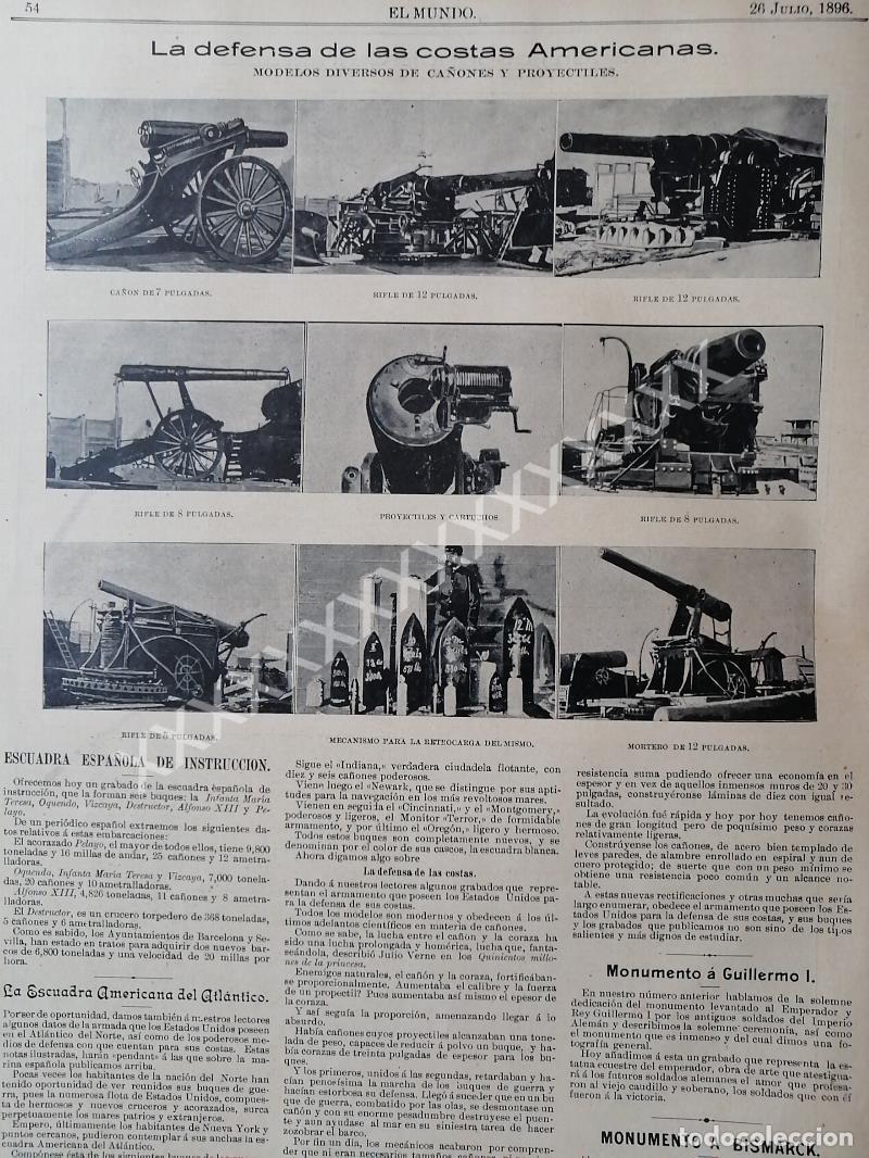 Sammeln von Plakaten: CARTEL ANTIGUO. CA&Ntilde;ONES GUERRA HISPANO-AMERICANA 1896