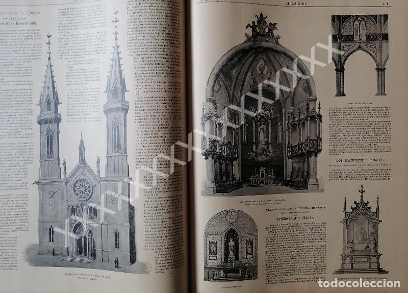 Sammeln von Plakaten: CARTEL ANTIGUO. RECONSTRUYEN CATEDRAL DE JALAPA 1896