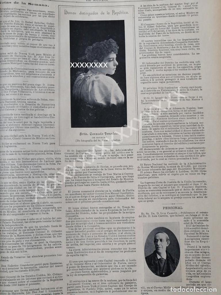 Sammeln von Plakaten: CARTEL ANTIGUO. CONSUELO FENOCHIO 1896 Y MAS